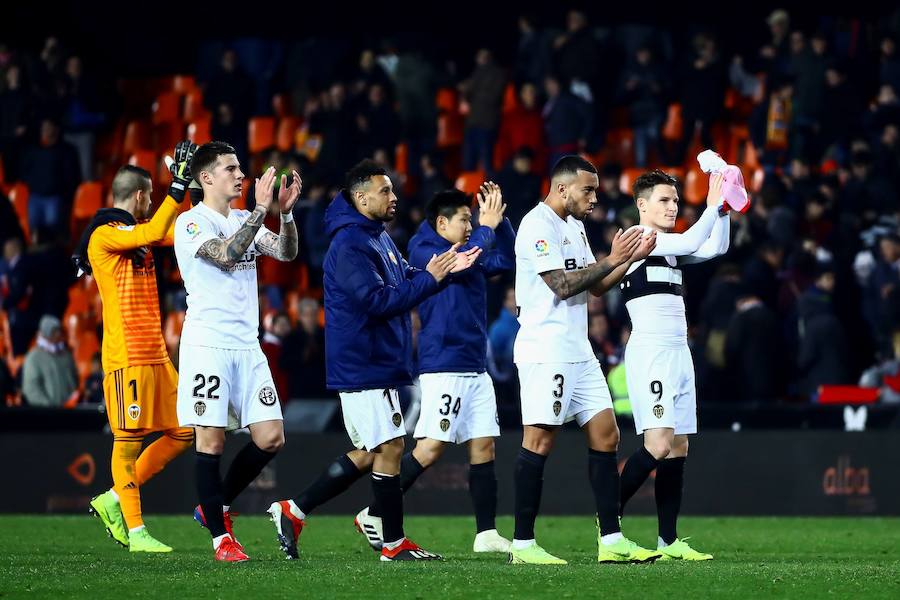 Estas son las imágenes que deja el paso del partido de vuelta de octavos por Mestalla