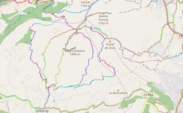 Rescatan a dos senderistas de 61 y 70 años a 1.100 metros en el Puig Campana