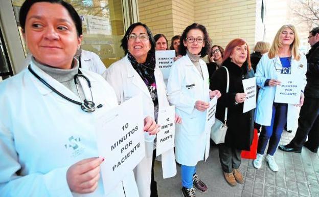 Protesta de médicos en Valencia 