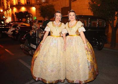 Imagen secundaria 1 - Los trajes de la Corte de Honor de la fallera mayor de Valencia 2019 al detalle