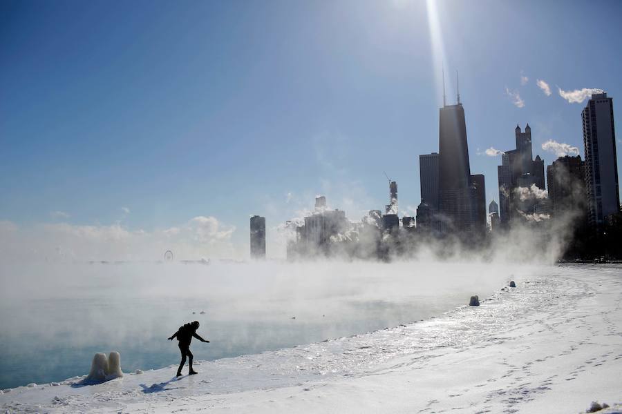 Fotos: Chicago desaparece bajo el hielo