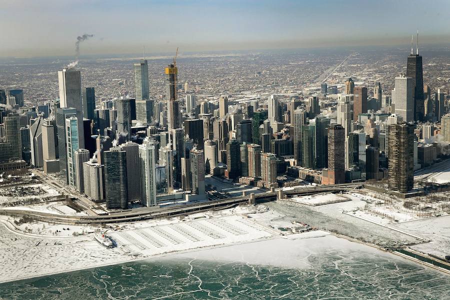 Fotos: Chicago desaparece bajo el hielo