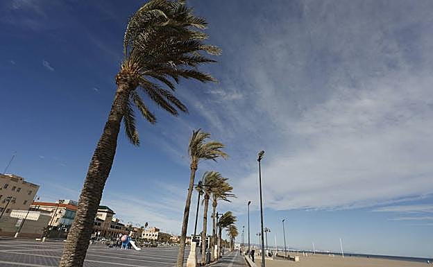 La borrasca Helena trae a la Comunitat vientos de 100 km/h y olas de tres metros