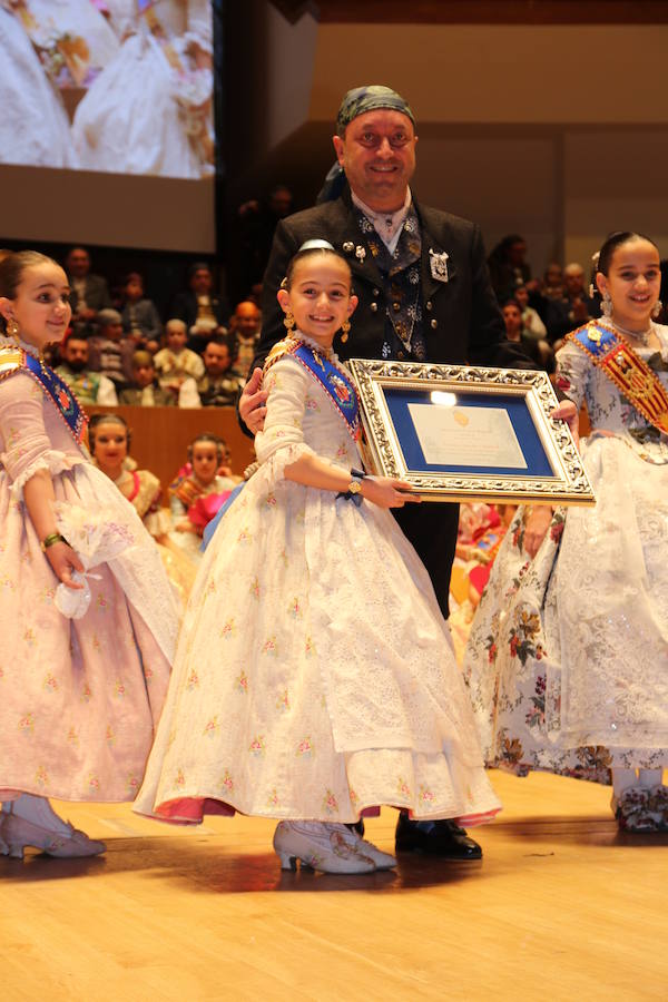 Las 46 fallas que conforman la agrupación del Marítimo celebraron en el Palau de la Música la exaltación de sus falleras mayores para las Fallas 2019. Al acto asistieron las falleras mayores de Valencia, Marina Civera y Sara Larrazábal. 