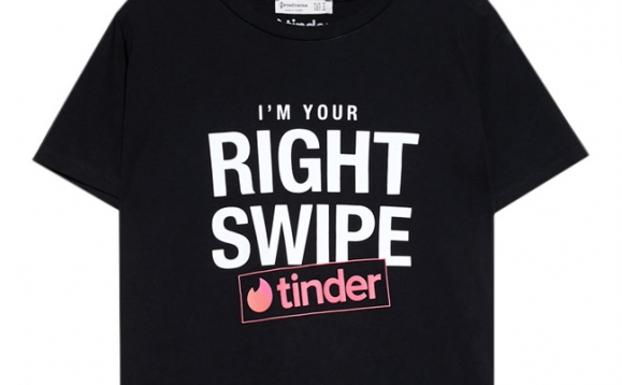 Imagen principal - Camisetas inspiradas en la app Tinder.