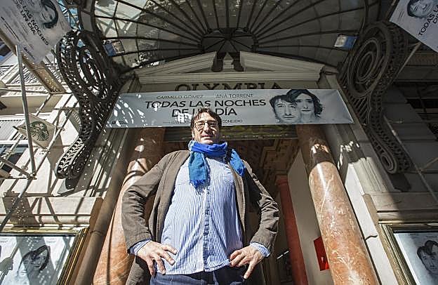 El actor Carmelo Gómez, ayer, en Valencia. 