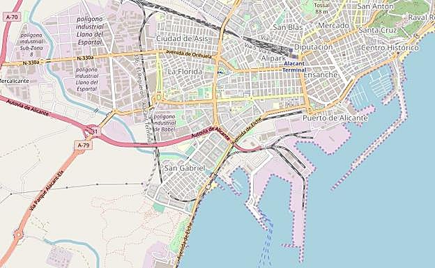 El cadáver ha sido hallado en la zona de San Gabriel, en Alicante. 