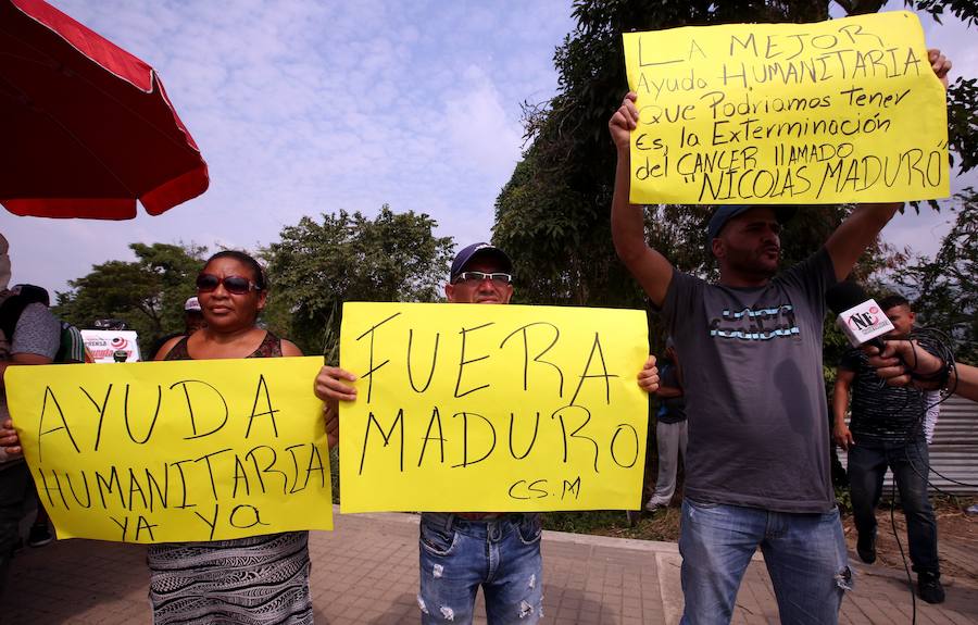 Los primeros envíos de asistencia llegan a la frontera con Colombia 