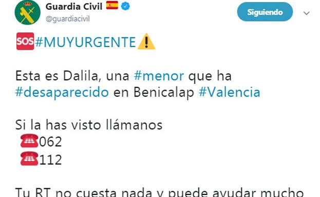 Buscan a una menor de 13 años del barrio de Benicalap desaparecida