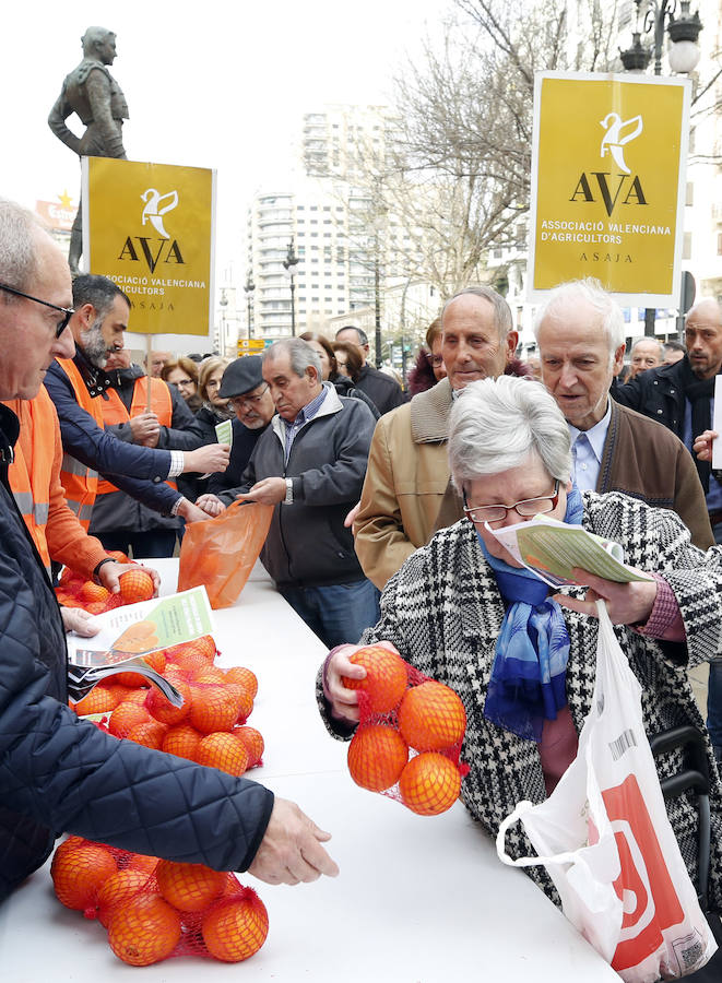 La Asociación Valenciana de Agricultores protesta este jueves por la crisis que atraviesa el sector