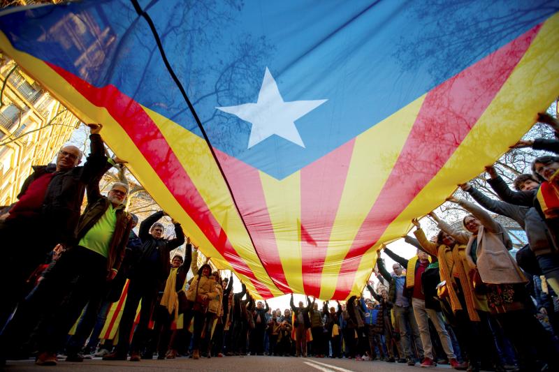 Fotos: La manifestación contra el juicio del &#039;procés&#039;, en imágenes