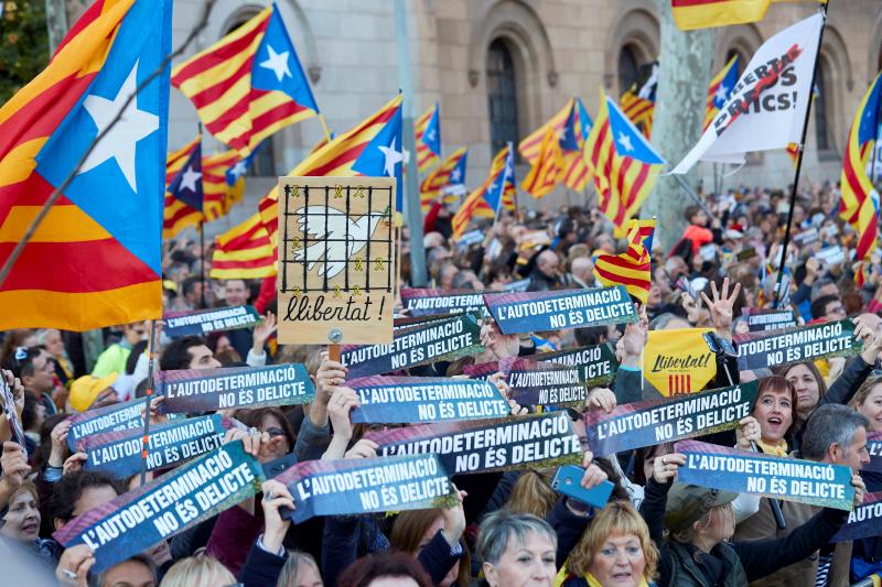 Fotos: La manifestación contra el juicio del &#039;procés&#039;, en imágenes