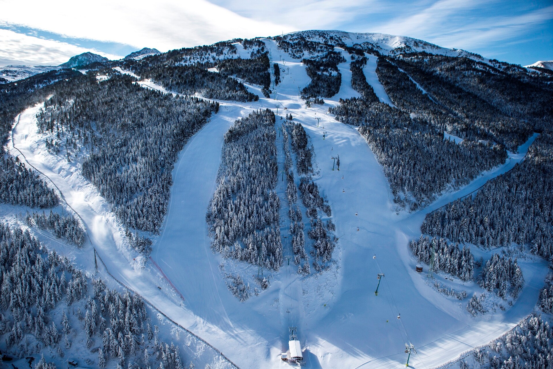 La estación de Grandvalira, vista desde arriba