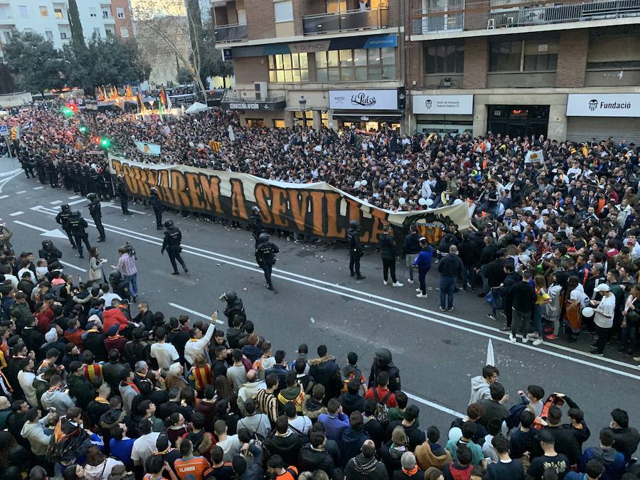 Fotos: La afición del Valencia toma Mestalla en la semifinal de Copa 2019