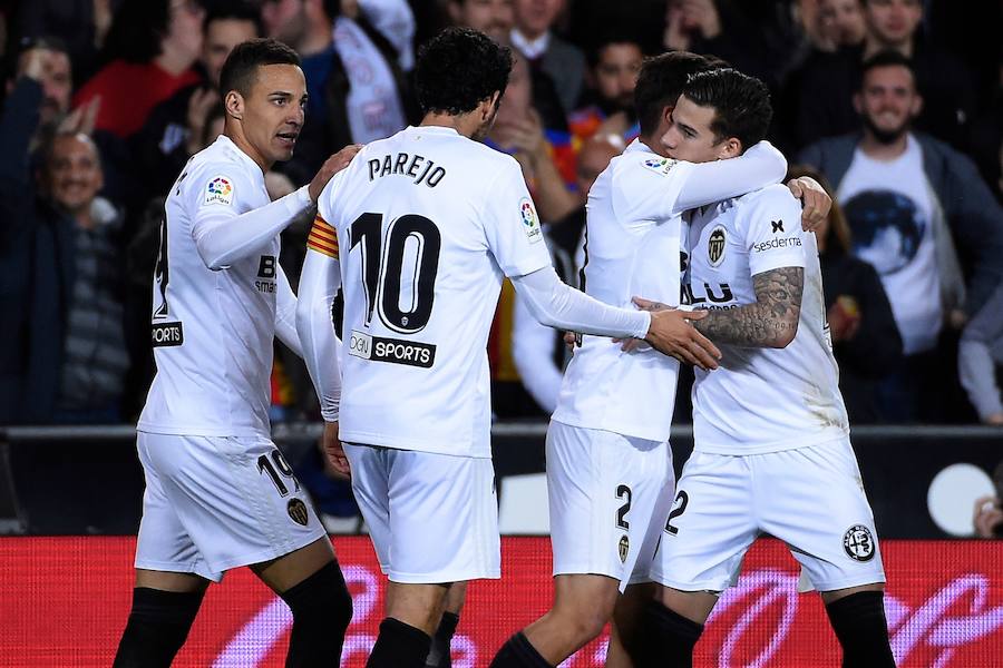 Estas son las mejores fotos del partido de la jornada 26 de LaLiga disputado en Mestalla