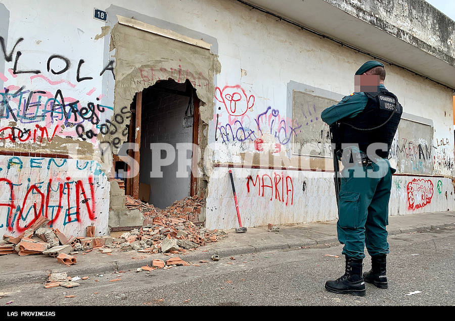 Fotos: Golpe al cultivo de marihuana en Carlet