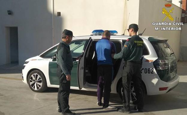 Momento de la detención. 