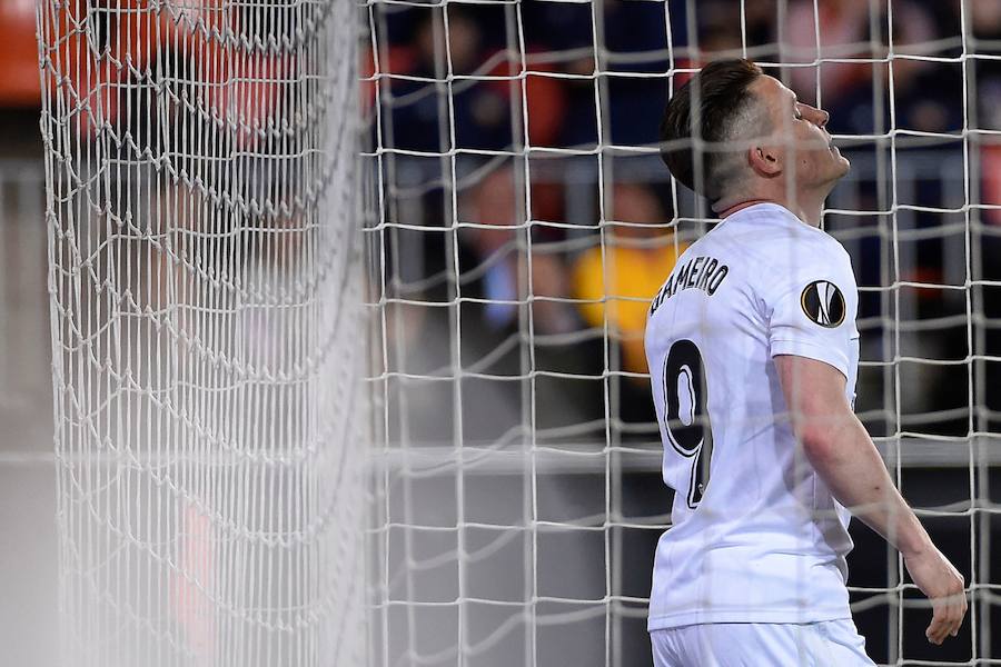 Las mejores fotos del partido de ida de octavos de final disputado en Mestalla