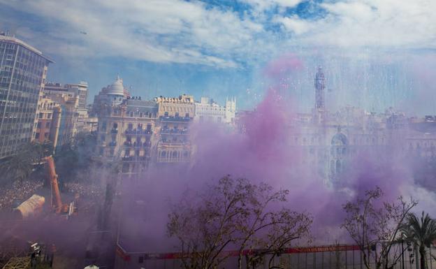 Mascletà de las Fallas. 