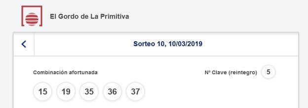 Resultado del Gordo de la Primitiva: 10 de marzo.