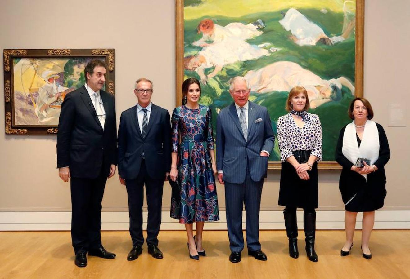 Fotos: La reina Letizia y el príncipe Carlos de Inglaterra inauguran exposición de Sorolla en la National Gallery