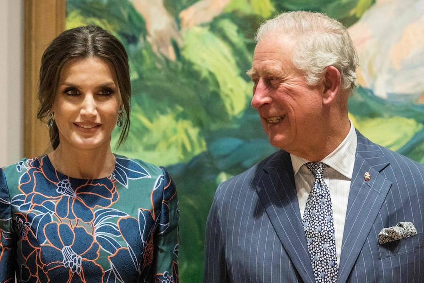 Fotos: La reina Letizia y el príncipe Carlos de Inglaterra inauguran exposición de Sorolla en la National Gallery