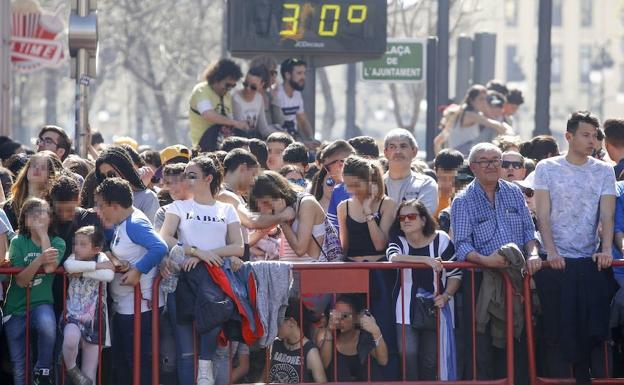 Mascletà de las Fallas de 2017.