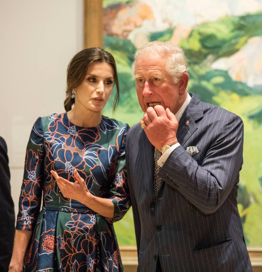 Fotos: La reina Letizia y el príncipe Carlos de Inglaterra inauguran exposición de Sorolla en la National Gallery