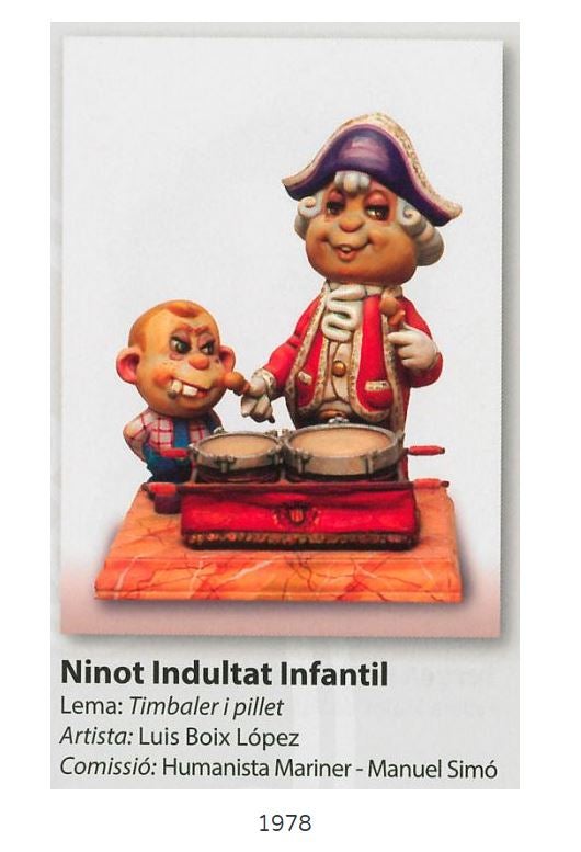 Conoce los ninot indultats infantiles de las Fallas desde 1963 hasta la actualidad. Las fotos de Junta Central Fallera muestran cómo han evolucionado los monumentos que se han salvado del fuego. 