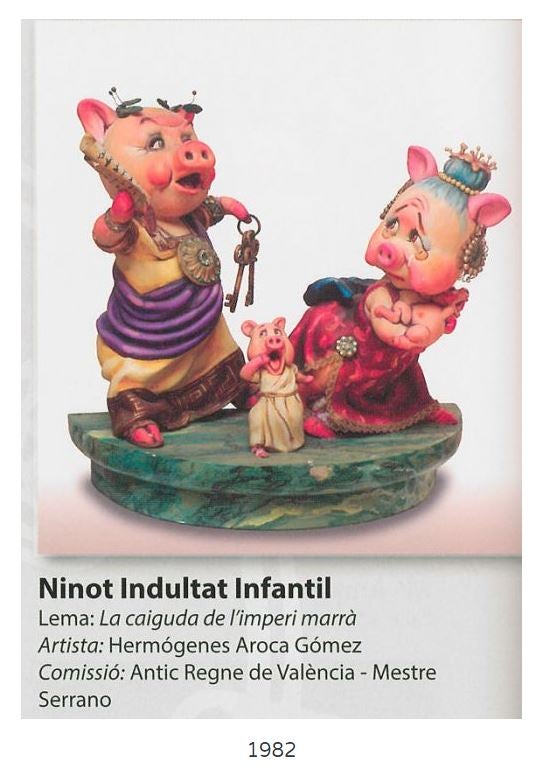 Conoce los ninot indultats infantiles de las Fallas desde 1963 hasta la actualidad. Las fotos de Junta Central Fallera muestran cómo han evolucionado los monumentos que se han salvado del fuego. 