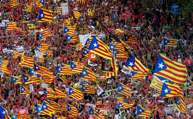 Manifestación de la Diada del año pasado.