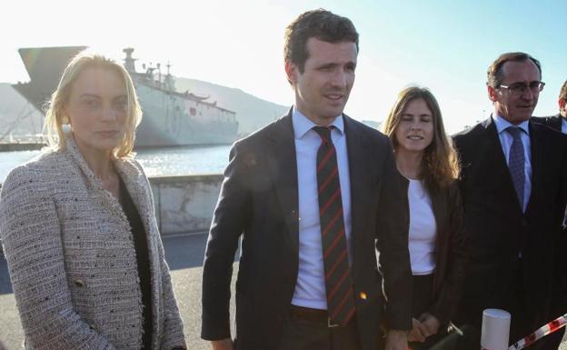 Pablo Casado, en Getxo.