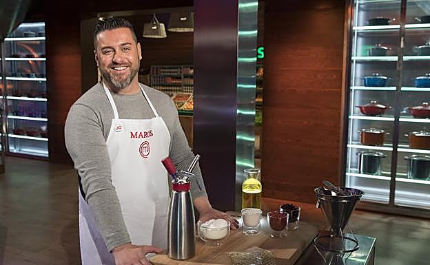 Marcos, en la cocina de Masterchef. 