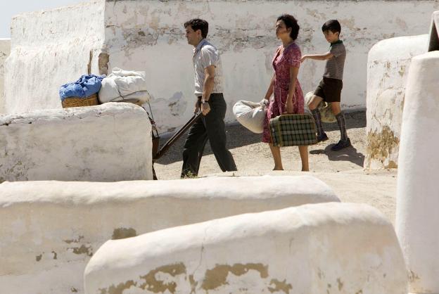 Raúl Arévalo y Penélope Cruz, rodando en Paterna. 