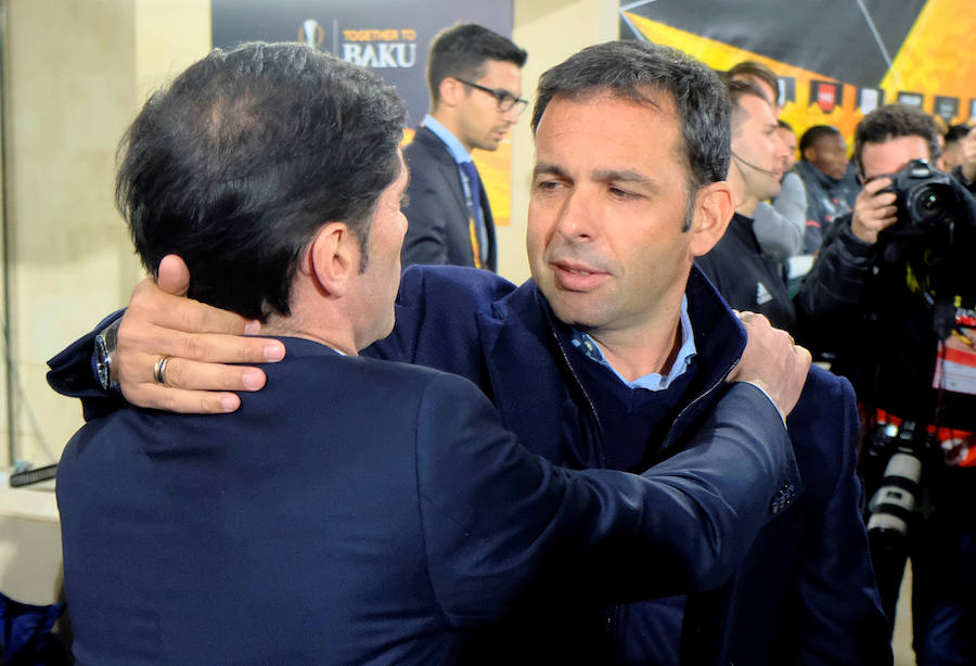 Las mejores fotos del partido de ida de cuartos de final de Europa League entre dos de los clubes de la Comunitat en el Estadio de la Cerámica