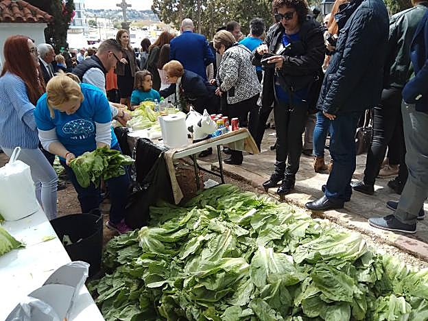 La lechuga se convierte en protagonista el Domingo de Ramos. 