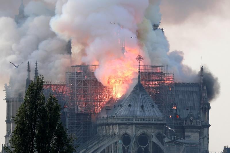 Fotos: El incendio de la catedral de Notre Dame, en imágenes