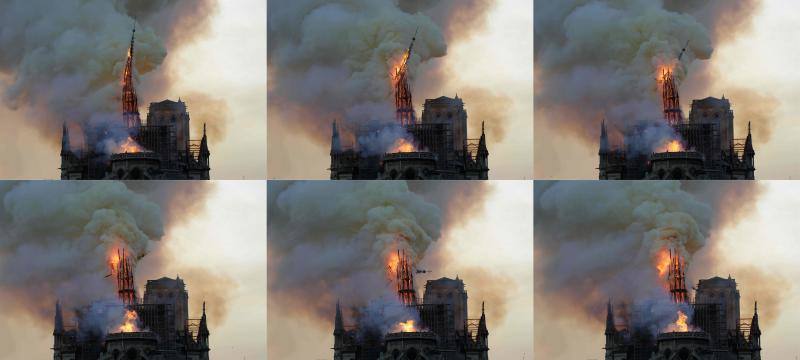 Dos tercios de la techumbre de la catedral de París se han quemado con el incendio del 15 de abril de 2019