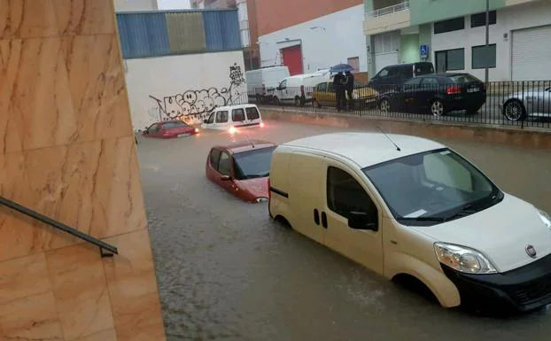 Intensas lluvias en Dénia. 