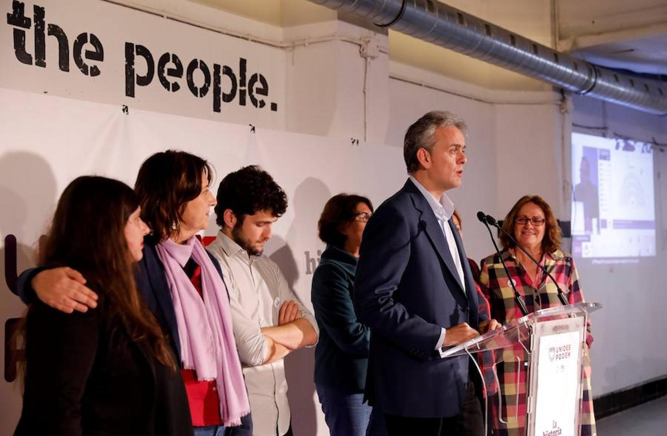 Fotos: Así espera Unidas Podemos los resultados de las elecciones del 28-A