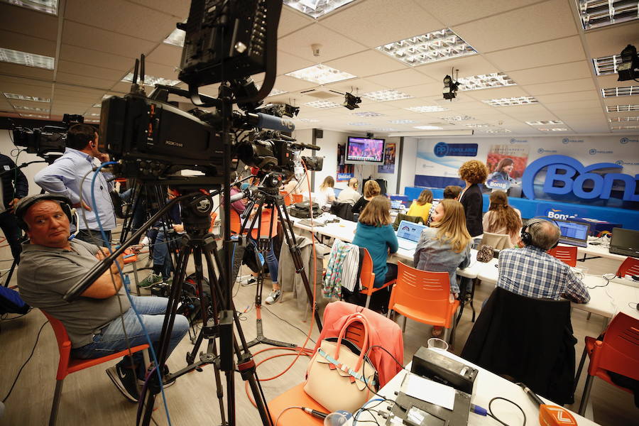 Fotos: Así espera el PP los resultados de las elecciones del 28A