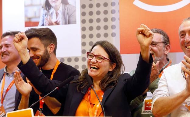 Mónica Oltra, después de conocer el resultado de las elecciones del 28A.