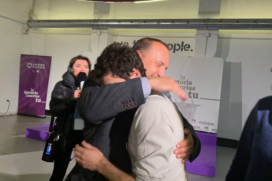 Fotos: Así espera Unidas Podemos los resultados de las elecciones del 28-A