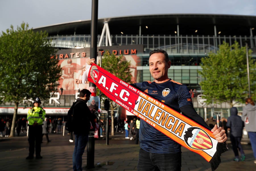 Fotos: La afición del Valencia CF en Londres