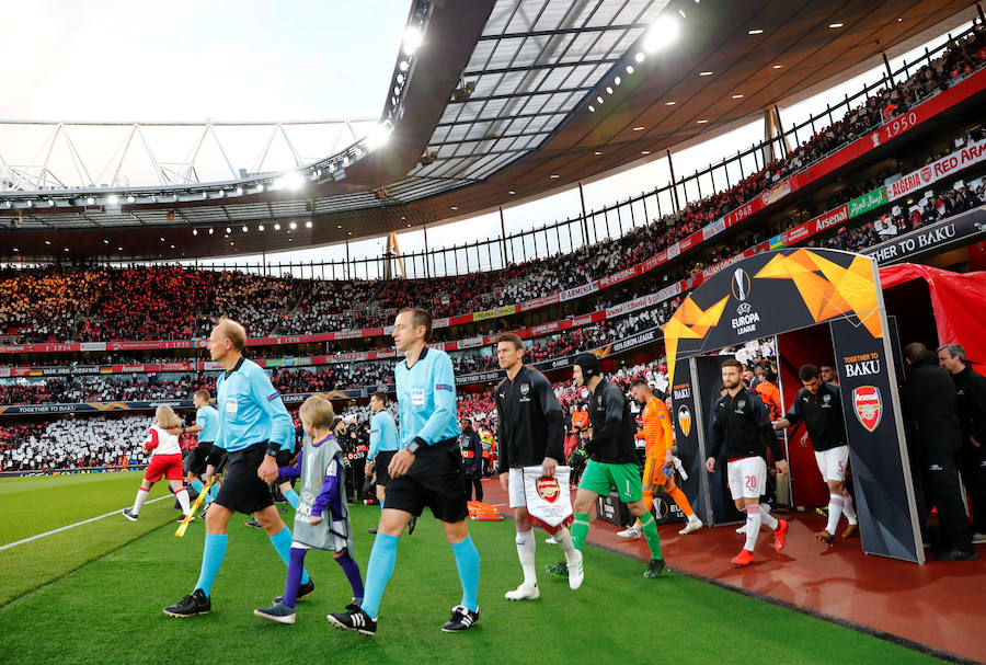 Estas son las mejores imágenes que deja el partido de ida de semifinales de la liga europea en el Emirates Stadium