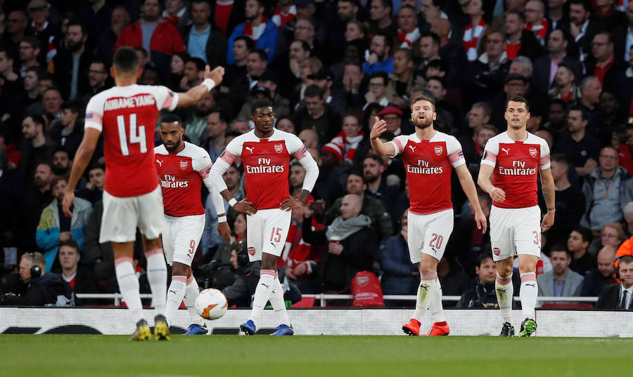 Estas son las mejores imágenes que deja el partido de ida de semifinales de la liga europea en el Emirates Stadium