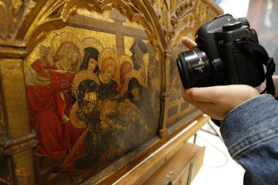 Fotos: Predela del Centenar de la Ploma, antes de su restauración