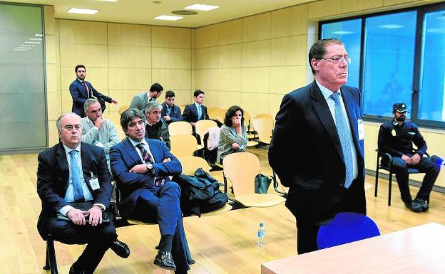 El ex consejero delegado del Banco de Valencia Domingo Parra, declarando en la Audiencia Nacional. 