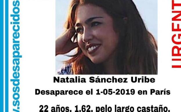 Hallan la mochila de Natalia Sánchez Uribe, la estudiante española desaparecida en París