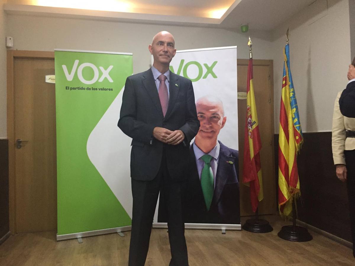 José Gosálvez, durante el acto de presentación celebrado este miércoles en la nueva sede de Vox.